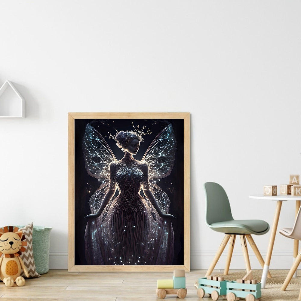 Fairy Girl - Full 11CT Counted Cross Stitch 40x53CM - Yishu