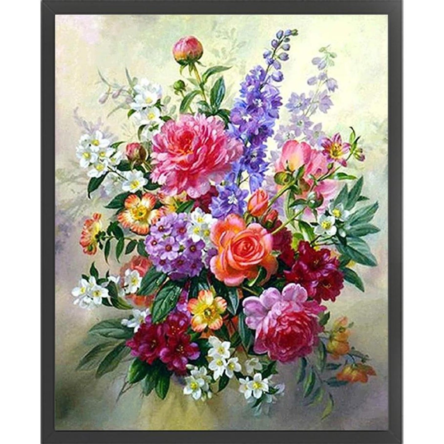 Flower - Full 11CT Counted Cross Stitch 36x46CM - Yishu