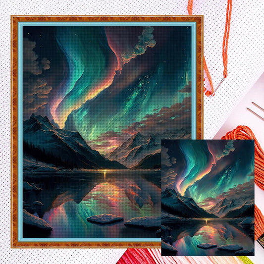 Aurora - Full 11CT Counted Cross Stitch 40x50CM - Diy