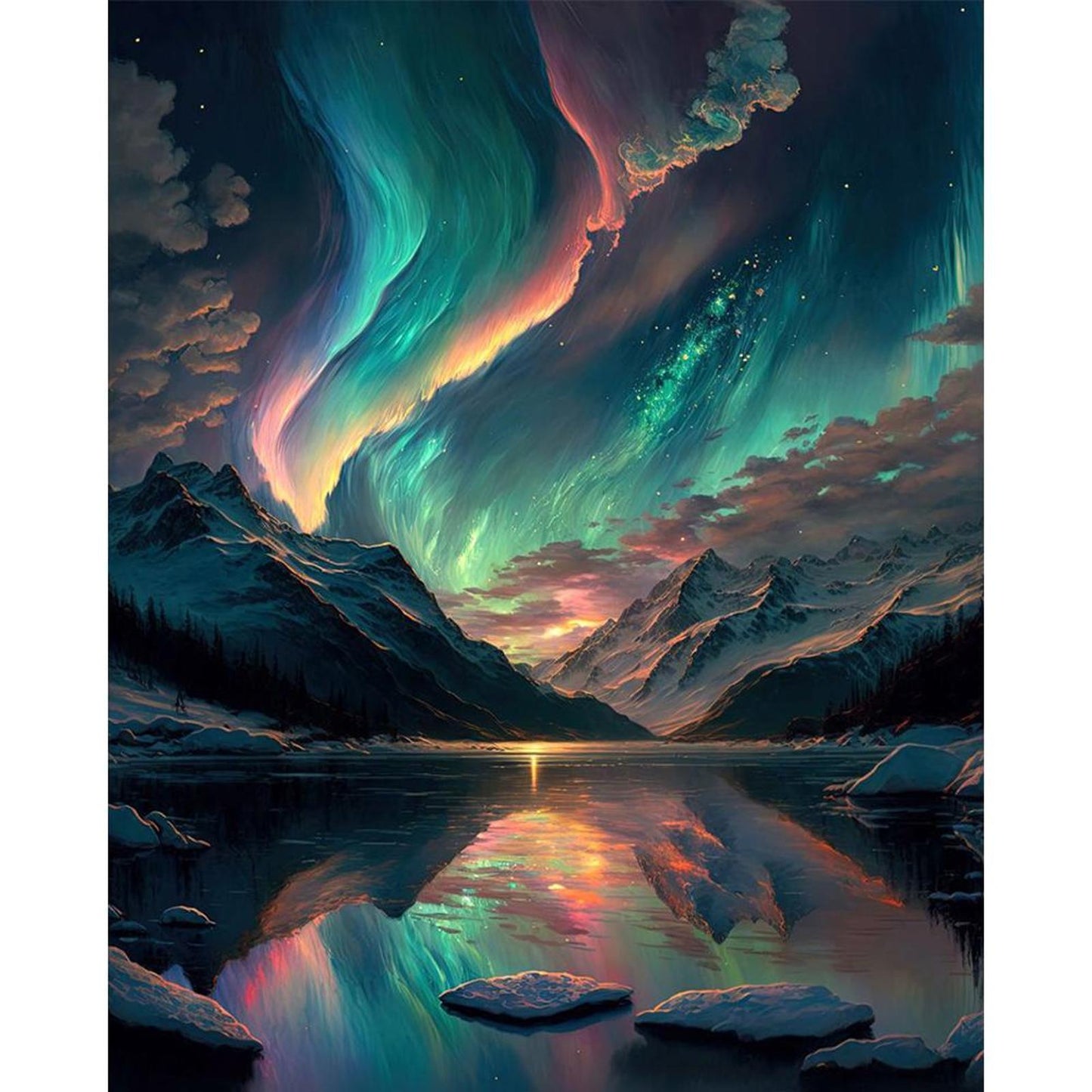 Aurora - Full 11CT Counted Cross Stitch 40x50CM - Diy