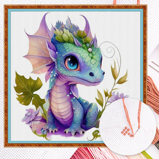 Pterosaur - Full 18CT Counted Cross Stitch 20x20CM - Huacan