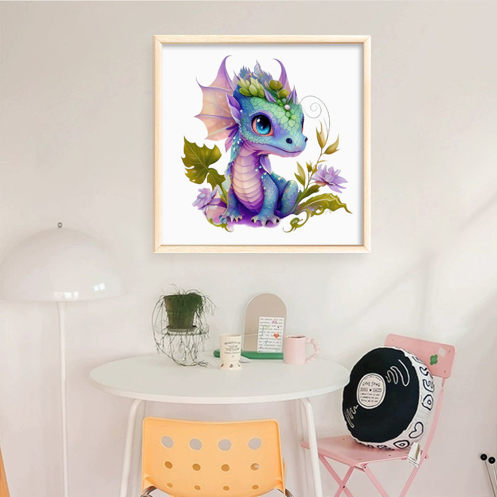 Pterosaur - Full 18CT Counted Cross Stitch 20x20CM - Huacan