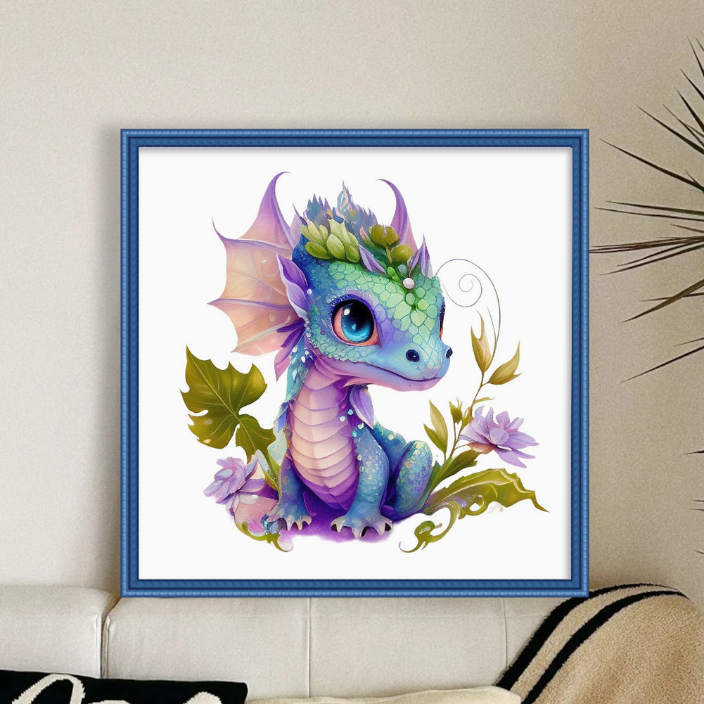 Pterosaur - Full 18CT Counted Cross Stitch 20x20CM - Huacan