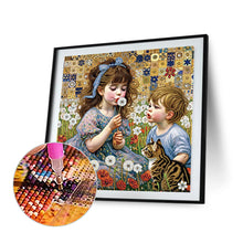 Load image into Gallery viewer, Children&#39;S Day Girl And Boy 40*40CM(Canvas) Partial Special Shaped Drill Diamond Painting
