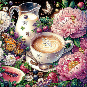 Afternoon Tea 40*40CM(Canvas) Partial Special Shaped Drill Diamond Painting