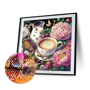 Afternoon Tea 40*40CM(Canvas) Partial Special Shaped Drill Diamond Painting