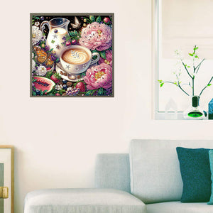 Afternoon Tea 40*40CM(Canvas) Partial Special Shaped Drill Diamond Painting