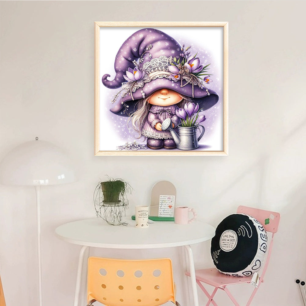 Gnome - Full 11CT Counted Cross Stitch 45x45CM - Huacan