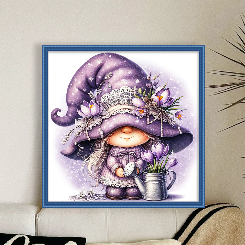 Gnome - Full 11CT Counted Cross Stitch 45x45CM - Huacan