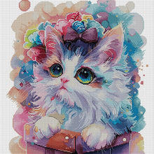 Load image into Gallery viewer, Joy Sunday - Princess Cat - 47*47CM 14CT 2 Stamped Cross Stitch
