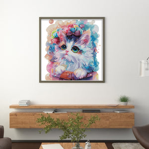 Joy Sunday - Princess Cat - 47*47CM 14CT 2 Stamped Cross Stitch