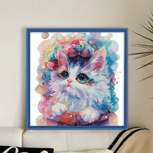 Load image into Gallery viewer, Joy Sunday - Princess Cat - 47*47CM 14CT 2 Stamped Cross Stitch
