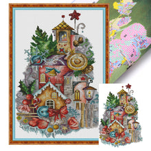 Load image into Gallery viewer, Joy Sunday - Christmas Fantasy - 30*47CM 14CT 2 Stamped Cross Stitch

