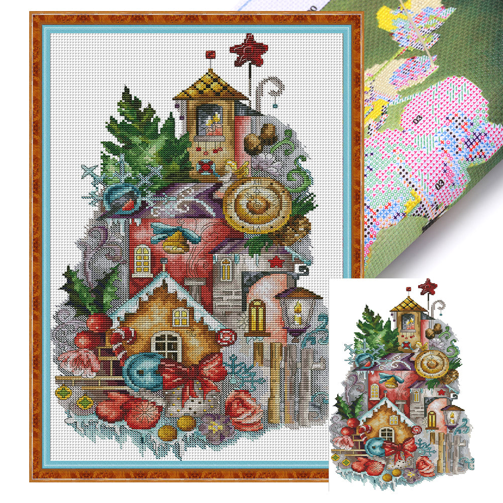 Joy Sunday - Christmas Fantasy - 30*47CM 14CT 2 Stamped Cross Stitch