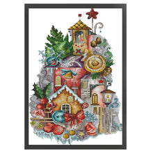 Load image into Gallery viewer, Joy Sunday - Christmas Fantasy - 30*47CM 14CT 2 Stamped Cross Stitch
