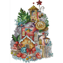 Load image into Gallery viewer, Joy Sunday - Christmas Fantasy - 30*47CM 14CT 2 Stamped Cross Stitch
