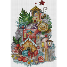 Load image into Gallery viewer, Joy Sunday - Christmas Fantasy - 30*47CM 14CT 2 Stamped Cross Stitch

