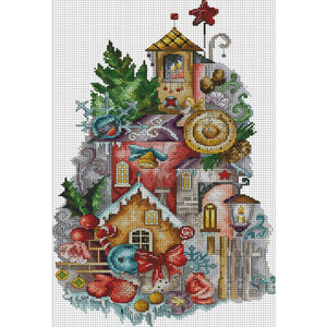 Joy Sunday - Christmas Fantasy - 30*47CM 14CT 2 Stamped Cross Stitch