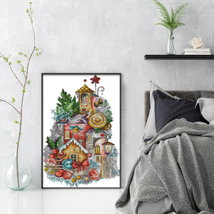 Joy Sunday - Christmas Fantasy - 30*47CM 14CT 2 Stamped Cross Stitch