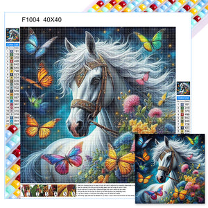 White Horse 40*40CM(Canvas) Full Square Drill Diamond Painting