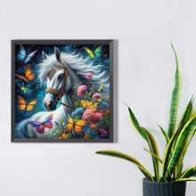 Load image into Gallery viewer, White Horse 40*40CM(Canvas) Full Square Drill Diamond Painting
