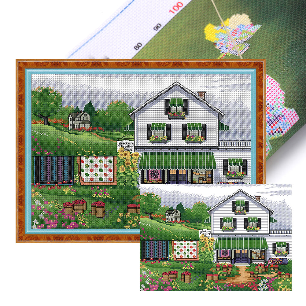 Joy Sunday - Autumn Manor - 42*32CM 14CT 2 Stamped Cross Stitch