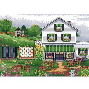 Joy Sunday - Autumn Manor - 42*32CM 14CT 2 Stamped Cross Stitch