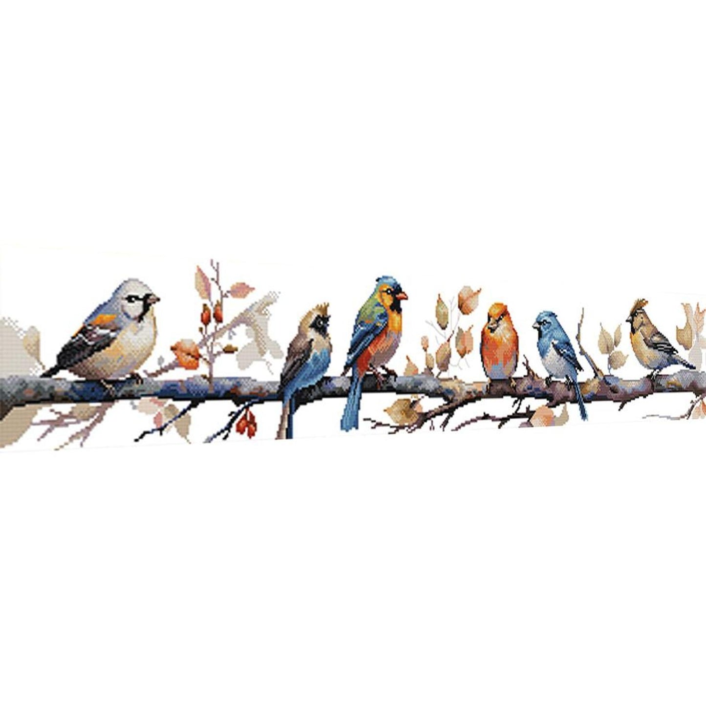 Little Bird - Partial 14CT Counted Cross Stitch 95x19CM - Joy Sunday Backstitch
