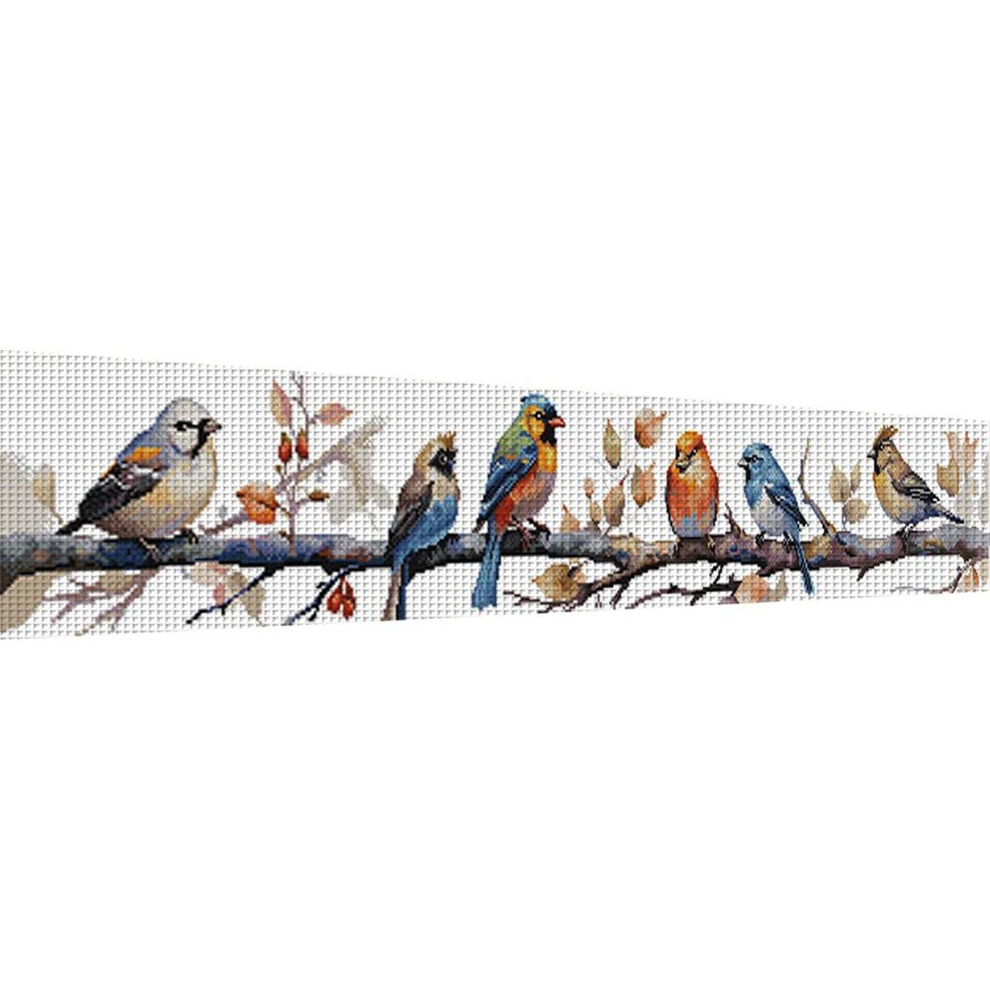 Little Bird - Partial 14CT Counted Cross Stitch 95x19CM - Joy Sunday Backstitch