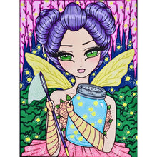 Load image into Gallery viewer, Firefly Girl 30*40CM(Canvas) Full Round Drill Diamond Painting
