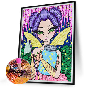 Firefly Girl 30*40CM(Canvas) Full Round Drill Diamond Painting