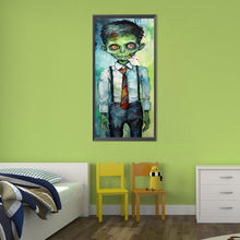 Load image into Gallery viewer, Zombie In A Tie And Blazer 30*70CM(Canvas) Full Round Drill Diamond Painting
