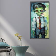 Load image into Gallery viewer, Zombie In A Tie And Blazer 30*70CM(Canvas) Full Round Drill Diamond Painting
