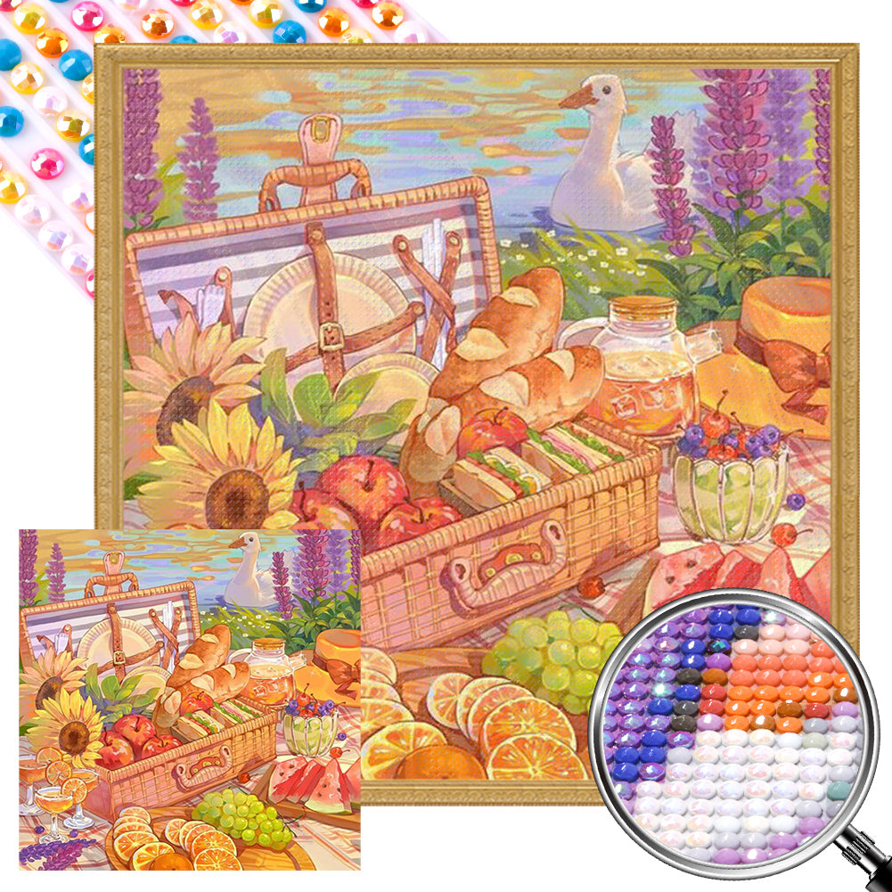 Summer Picnic 40*40CM(Picture) Full Round Drill Diamond Painting