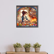 Load image into Gallery viewer, Cooking Woman 40*40CM(Picture) Full Round Drill Diamond Painting
