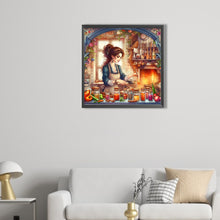Load image into Gallery viewer, Cooking Woman 40*40CM(Picture) Full Round Drill Diamond Painting
