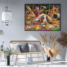 Load image into Gallery viewer, Joy Sunday - The Drawing Dog - 53*41CM 14CT 2 Stamped Cross Stitch
