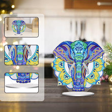 Load image into Gallery viewer, PVC Round Special Shaped Mandala Elephant Desktop 5D DIY Diamond Art Kits Decor
