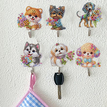 Load image into Gallery viewer, 6Pcs 2D/Flat DIY Flower Puppy Diamond Painting Hooks Diamond Art Painting Hook
