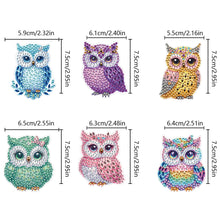 Load image into Gallery viewer, 6Pcs 2D/Flat DIY Owl Diamond Painting Hooks Diamond Art Painting Hook Kit
