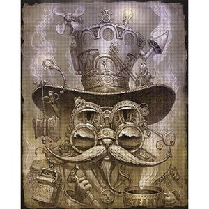 Yishu - Mecha Punk - 40*50CM 11CT 3 Stamped Cross Stitch
