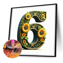 Load image into Gallery viewer, Sunflower Number 6 30*30CM(Canvas) Full Round Drill Diamond Painting
