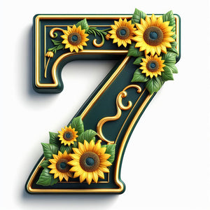 Sunflower Number 7 30*30CM(Canvas) Full Round Drill Diamond Painting