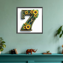 Load image into Gallery viewer, Sunflower Number 7 30*30CM(Canvas) Full Round Drill Diamond Painting
