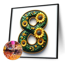 Load image into Gallery viewer, Sunflower Number 8 30*30CM(Canvas) Full Round Drill Diamond Painting
