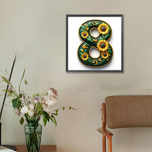 Load image into Gallery viewer, Sunflower Number 8 30*30CM(Canvas) Full Round Drill Diamond Painting
