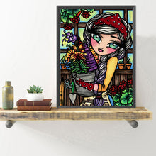 Load image into Gallery viewer, Flower Market Girl 40*50CM(Canvas) Full Round Drill Diamond Painting
