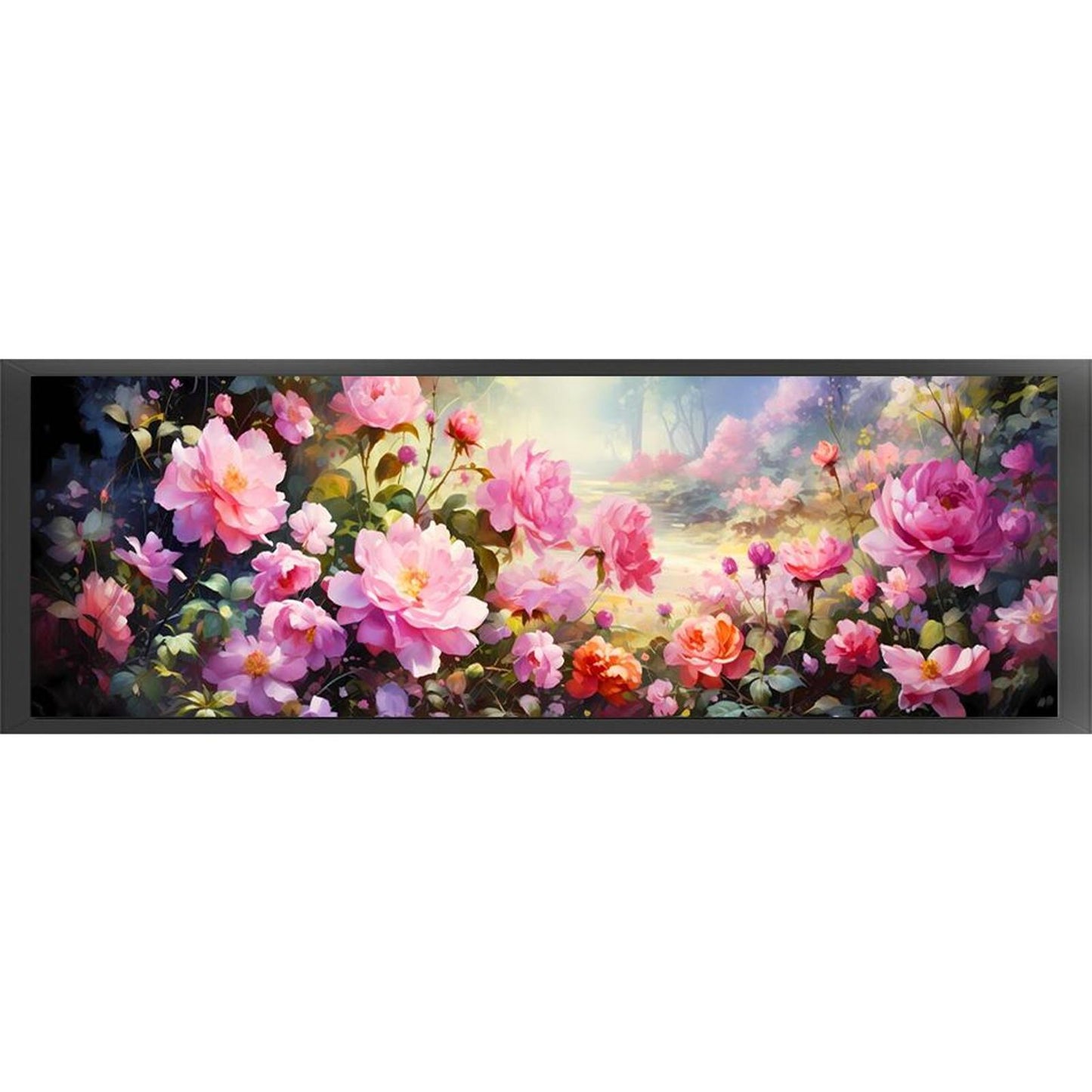 Flower Cluster - Full 11CT Stamped Cross Stitch 100x32CM - Yishu
