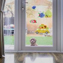 Load image into Gallery viewer, 26pcs Sunflower Diamond Painting Window Sticker Crystal Diamond Sticker
