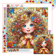 Load image into Gallery viewer, Butterfly And Flower Girl 35*35CM(Canvas) Full Square Drill Diamond Painting
